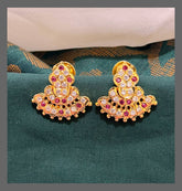 Stone Earring In Nakshi - NE00409