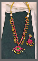 2 In 1 Flower Necklace In Nakshi - NN00603