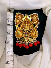 Lord Lakshmi Pendent in Jadau Kundan -KP0019