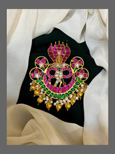 Lord Krishna Sarpa pendent in Kundan - KP0077