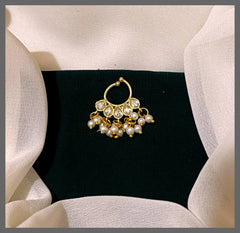 Beautiful Kundan Nose Ring - NR0034