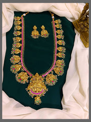 Jadau Long Lakshmi Guttiousalu Haram - KH00293