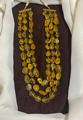 Beautiful 3 liner AD Crystal beads Haram - PB00622