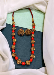 Coral Naskhi Necklace - NN0073