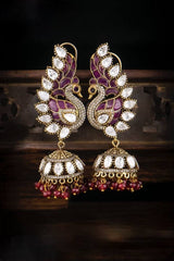 Ruby Peacock Naskhi Earring - NE0138