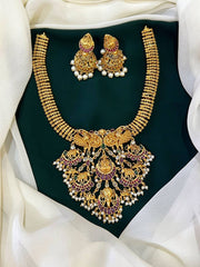 Lakshmi and Elephant pendent in Naskhi - NN0056