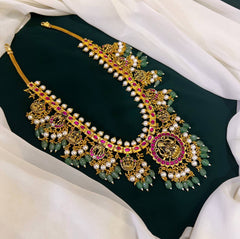 Lakshmi Haram in Jadau Kundan with Pendent - KH0069