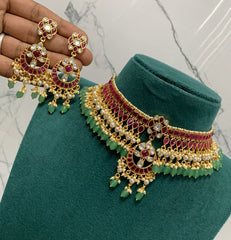 Kempu Stone Mega Choker - NN00143