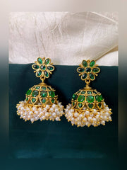 Emerald jimikki Earring in Nakshi- NE0141