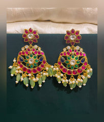 Ruby flower and peacock Shape Hanging - KE00145