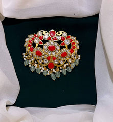 Coral Pendent in Kundan - KP0068