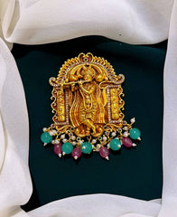 Krishna Pendent in Kundan - KP0063
