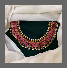 Jadau Mango Necklace - KN00189