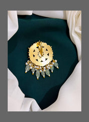 Ruby pendent in Kundan - KP0086