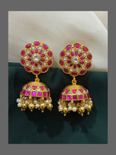 Ruby Flower Jimikki in Kundan - KE00183