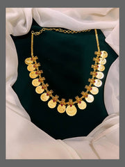Beautiful Kaasu Necklace In Nakshi - NN00273
