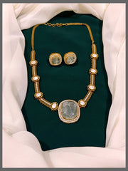 Antique Stone Necklace In Victorian - VN0096