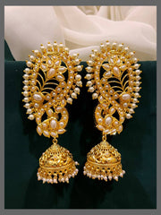 Peacock Kundan Earcuffs - KE00460