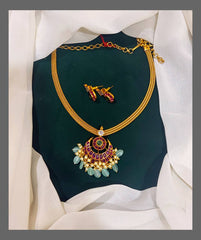 Nanu Chain With Chanbali Pendent In Nakshi - NN00365