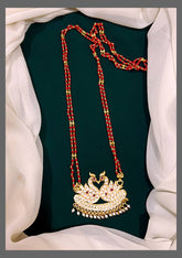 Elegant Beads With Swan Nakshi Pendent - PB00108