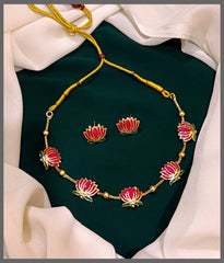 Lotus Choker in Nakshi - NN00426