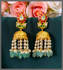 Mango Jhumki Earring In Kundan - KE00478