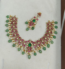 Ruby Nakshi Necklace - NN0453