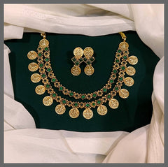 Double Layer Lakshmi Necklace - NN00472