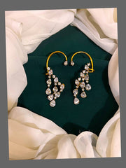 White Earcuff In Nakshi - NE00517