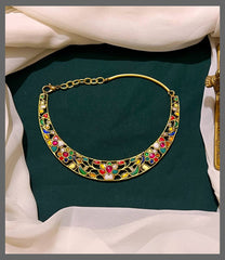 Navratna Flower Necklace - NN00517