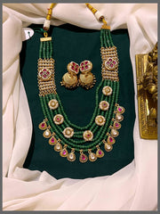 Emerald Pearl Necklace - PB00134