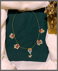 Invisible Chain With Lotus Pendent - KN00487