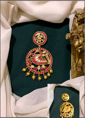Ruby Kundan Pendent - KP00168