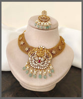 Antique Necklace With Lakshmi Pendent - NN00651