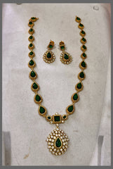 Emerald Stone Nakshi Haram - NH00375
