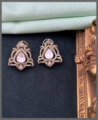 Beautiful White Stone Stud In Victorian - VE00232