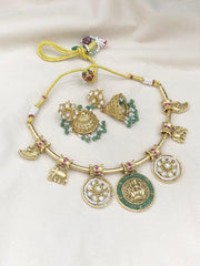 Lakshmi Kante Set With Jhumkis - NN00213