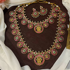 Kempu Stone Lakshmi Bottu Combo - BR0072