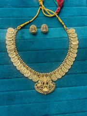 Nakshi Lakshmi Necklace With Kaasu - NN00614