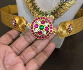 Jadau Flower Pendant Waist belt - WB005