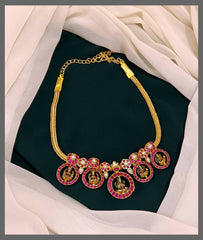Jadau Lakshmi Necklace - KN00460