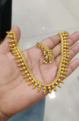 Elegant Nakshi Necklace with Earings - NN00695