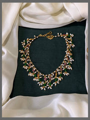 Graceful Rice Pearls Necklace in Vibrant Multicolor – PB00478