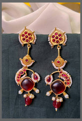 Beautiful Kundan Earrings in Multi Color– KE00535