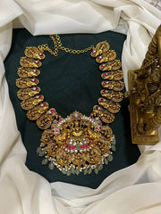 Lakshmi Balaji Antique Polish Jadau Haram - KH00358