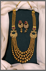 4 Layers of Beads with side Pendent Haram - PB00253