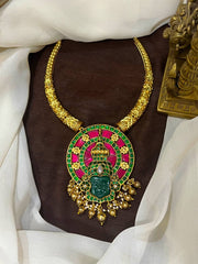 Jadau Pendant with Kante Set - KN00668