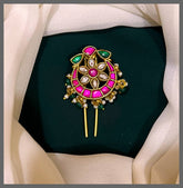 Flower Chand Bali Jada Billa - HA00106