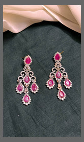 Dew drops Hugging Earring in Diamond - DE0015