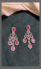 Dew drops Hugging Earring in Diamond - DE0015